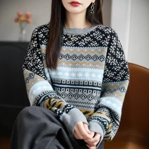 Women's Sweater Autumn Winter Warm Thick Knitted Pullovers Fashion Korean Bottoming Shirt Innerwear Casual Loose Sweaters 2026