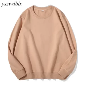 Spring Autumn Womens Sweatshirt 2025 O-neck Solid Harajuku Pullovers Multicolor Casual Cotton Woman Sweatshirts Knit Streetwear